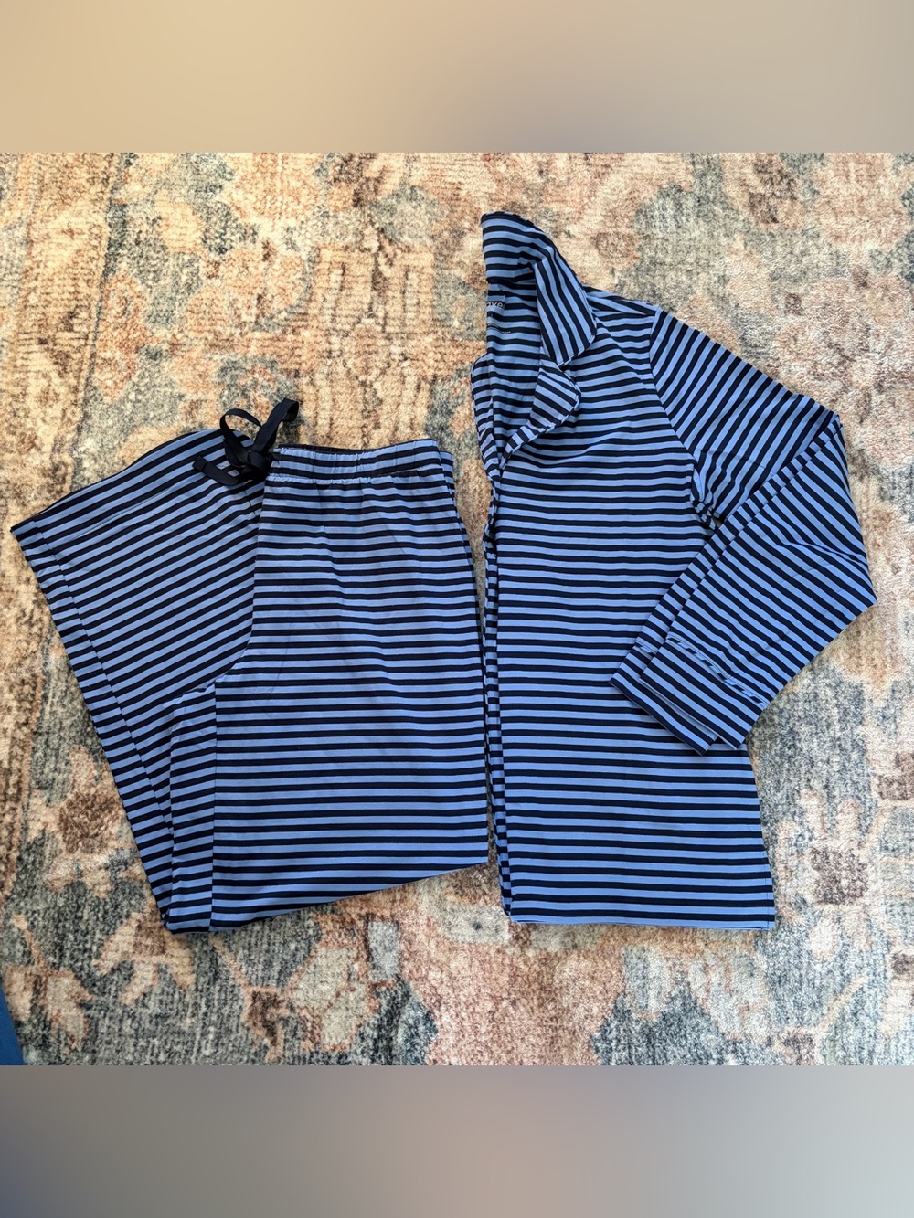 NWOT Haven Well Within Organic Cotton Pajamas Set Striped size small